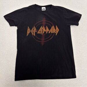 Vintage washed black Def Leppard T-Shirt 2007 Y2K